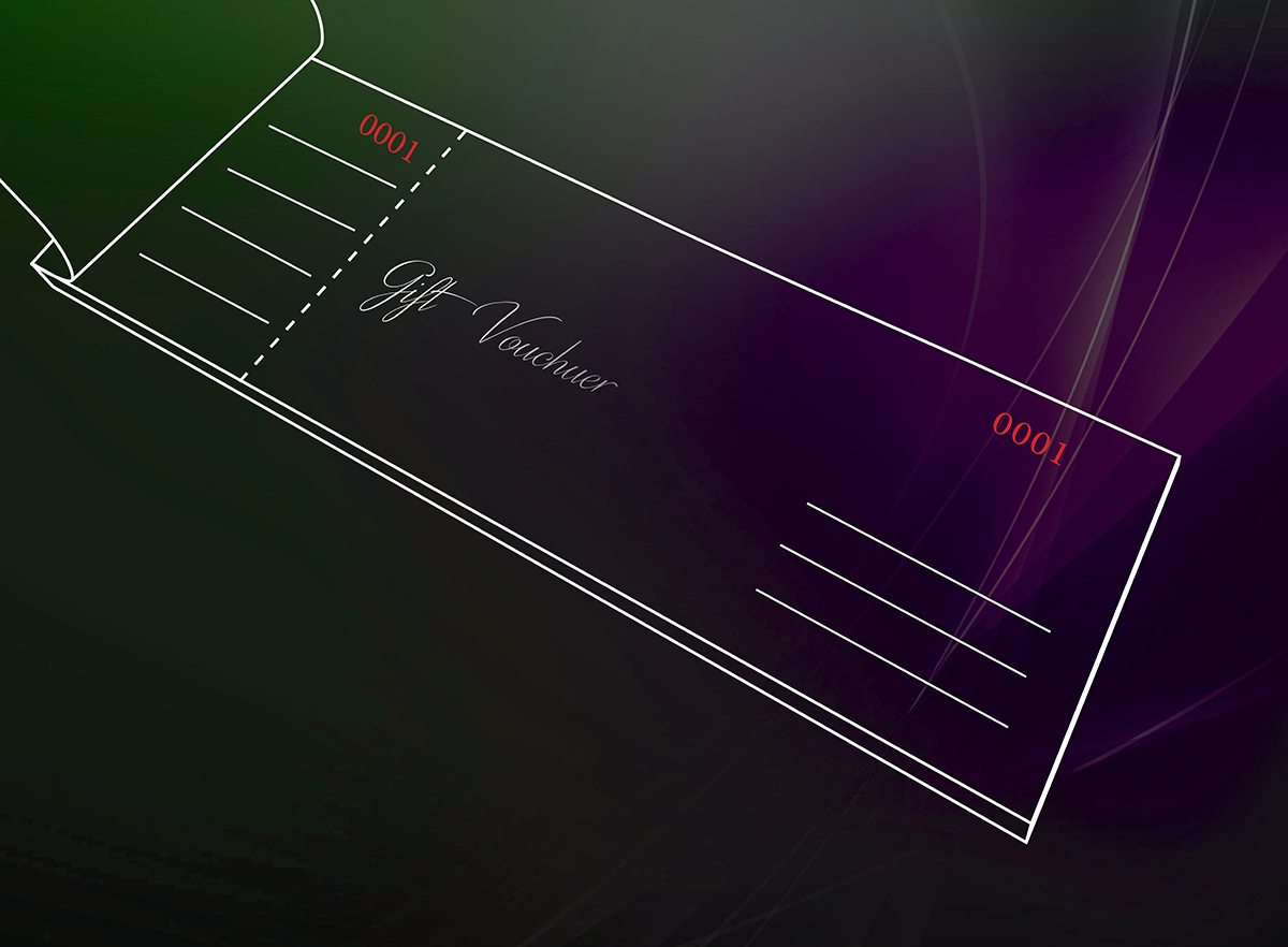 Gift Voucher Artwork Custom Design